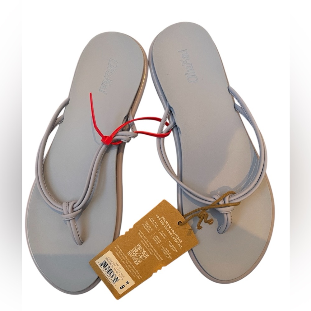 OluKai ‘Aka Cloud Blue Women's Sandals size 8 - Picture 2 of 3